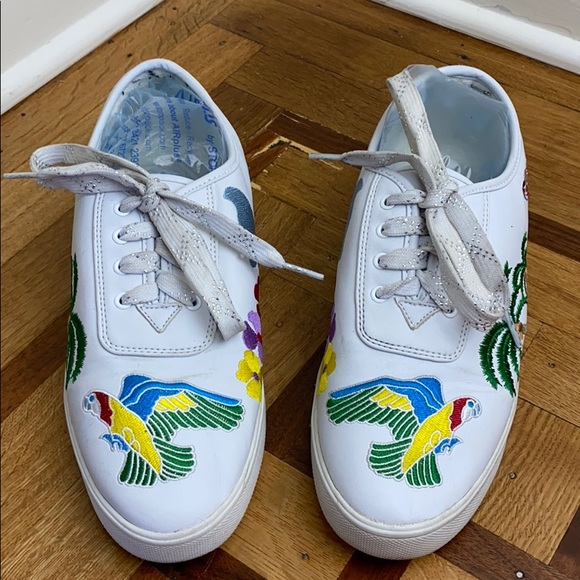 Sebastino Jimmy Tropical Patchwork Parrot Sneakers - Picture 2 of 10